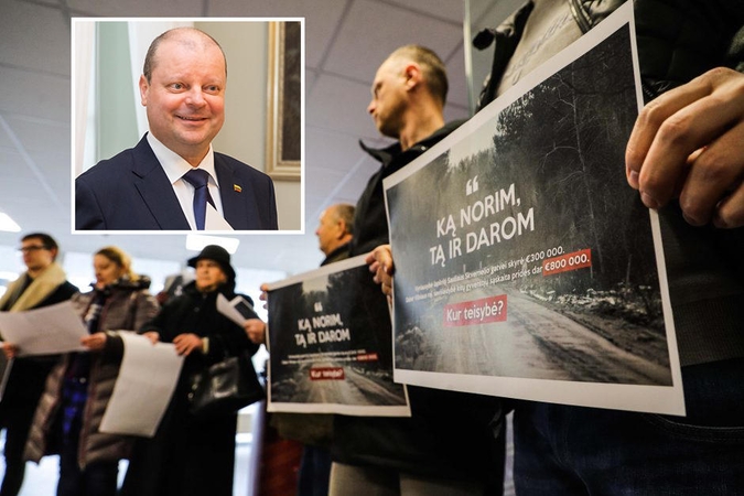 Žmonės pikti: kodėl pinigų atsiranda tik premjero keliuko asfaltui?