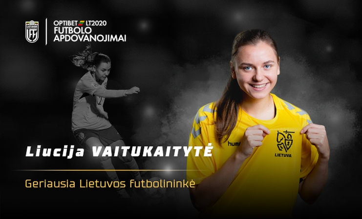 L. Vaitukaitytė pirmą kartą išrinkta geriausia Lietuvos metų futbolininke