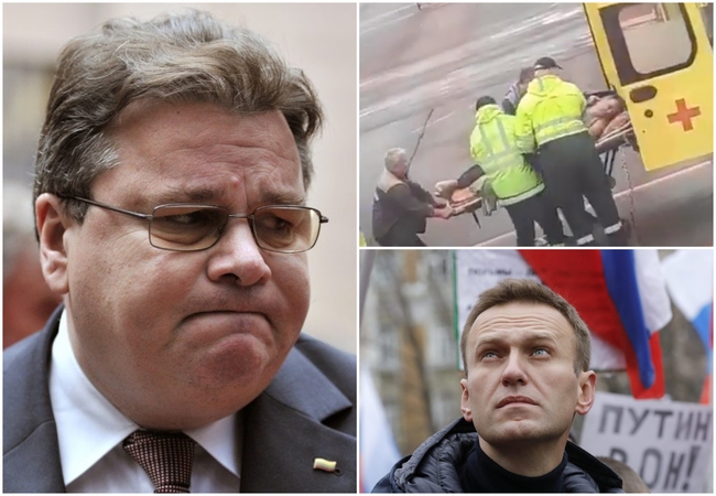 L. Linkevičius: valdžia tyčia delsia su diagnoze A. Navalnui, neleidžia jo išgabenti