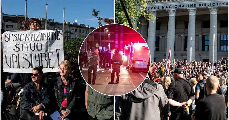 Policijos akiratyje – protestas prie Seimo: pradėtos dvi teisenos, gresia tūkstantinės baudos