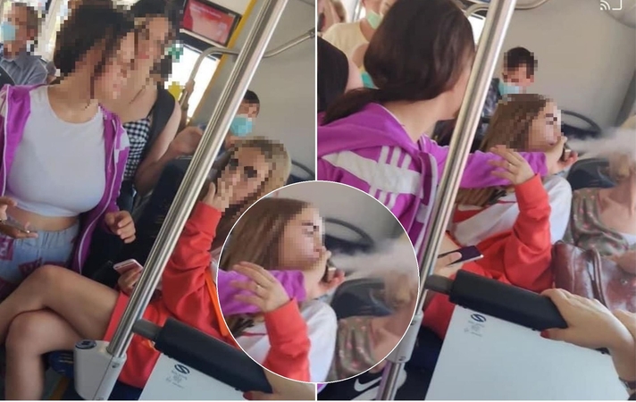 Įžūlumui nėra ribų: autobuse rūkiusi paauglė dūmus pūtė greta sėdėjusiai moteriai į veidą