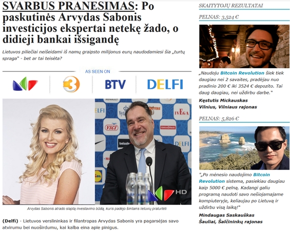 Įspėja saugotis internete siūlančių investuoti sukčių: išviliotos didžiulės sumos