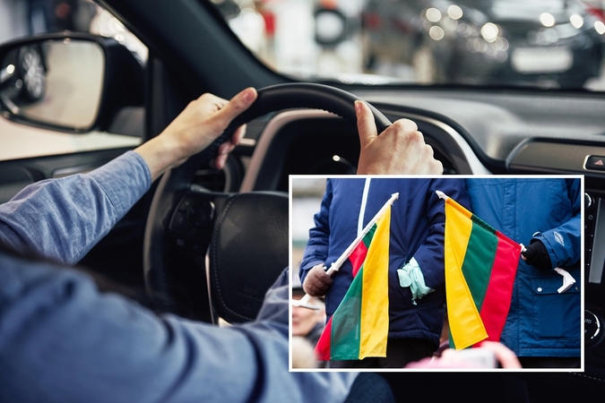 Iš Klaipėdos į Vilnių judančioje maršo kolonoje – avarija: susidūrė keturi automobiliai