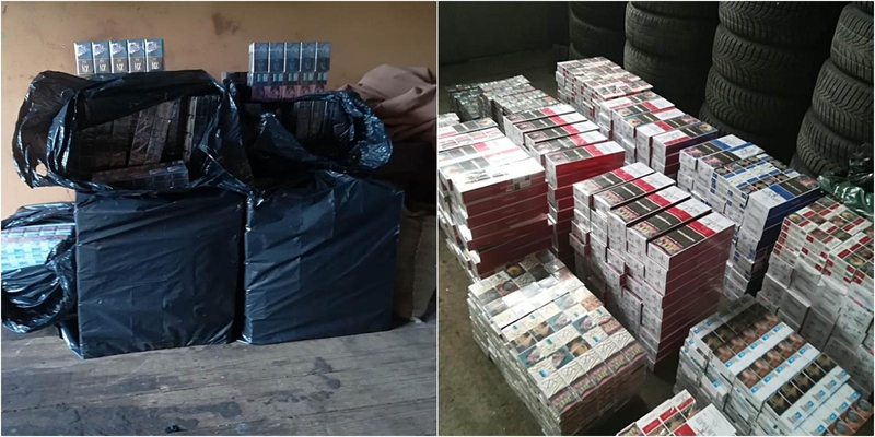 Pagėgių pasieniečiams su įkalčiais įkliuvo cigaretes sandėliavę vyrai