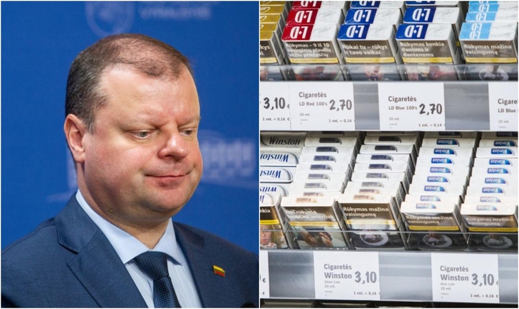Vyriausybė aptarė siūlymą drausti parduotuvėse eksponuoti tabako gaminius