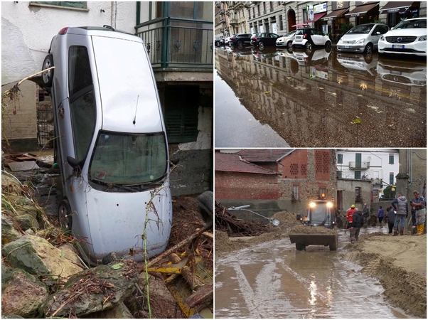 Nors pietuose svilina karščiai, šiaurinę Italiją skalauja audros