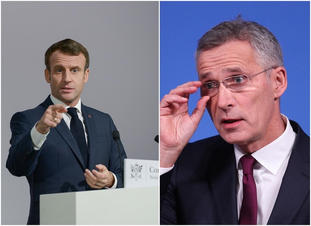 J. Stoltenbergas ir E. Macronas aptars ginčą dėl NATO „smegenų mirties“