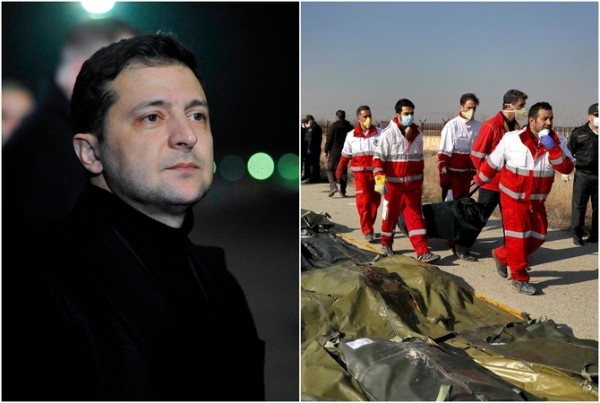 V. Zelenskis: Ukraina iš JAV gavo svarbios informacijos dėl lainerio katastrofos