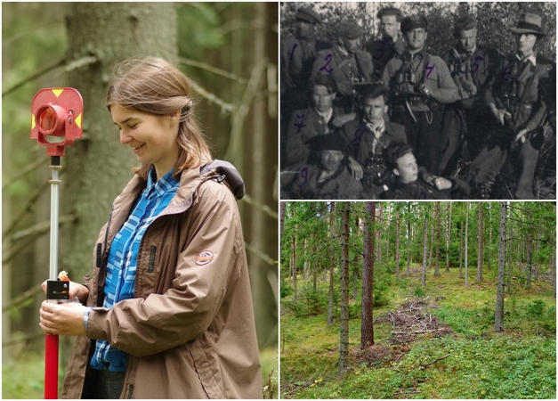 Archeologai surengė ekspediciją vietovėje, kurioje buvo ruošiami partizanai