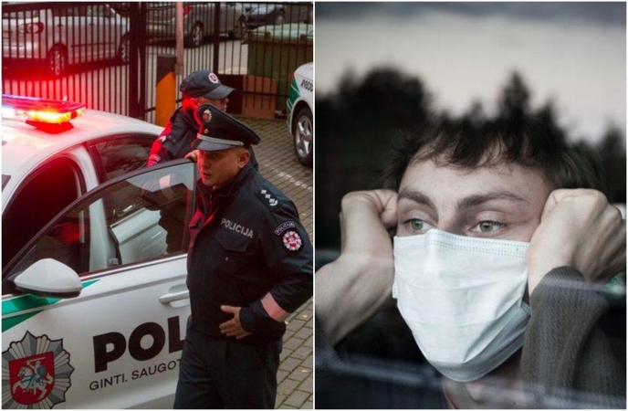 Policija trečiadienį sulaukė daugiau nei 300 pranešimų dėl karantino nesilaikymo