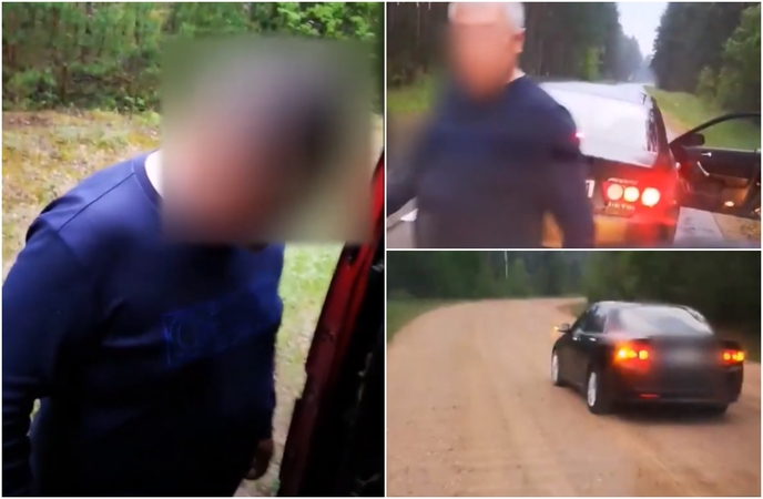 Vyrų elgesys priminė 90-uosius: blokavo kelią ir žėrė priekaištus vairuotojui