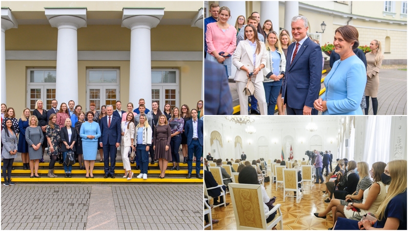 Prezidentas susitiko su jaunaisiais mokytojais