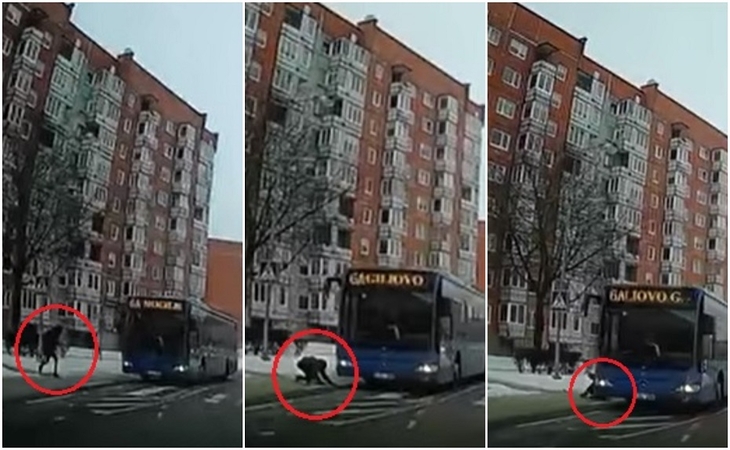 Užfiksuotas vaizdas kelia šiurpą: per plauką išvengta skaudžios nelaimės
