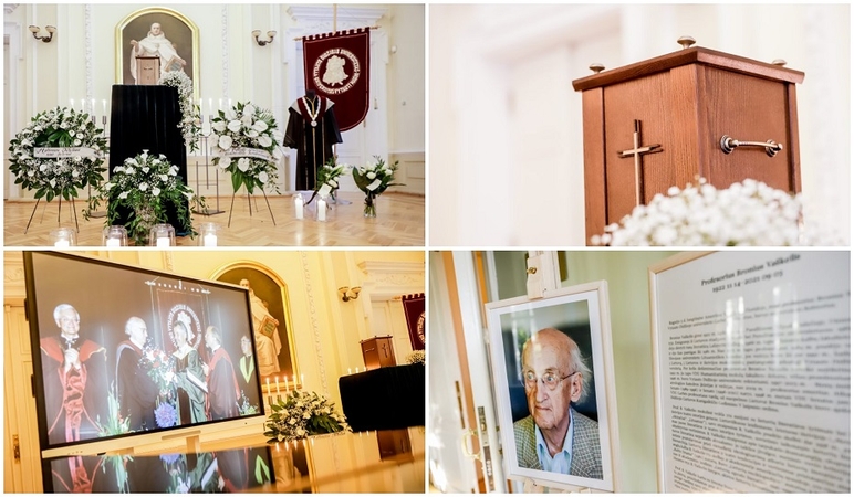Vytauto Didžiojo universitete atsisveikinama su prof. B. Vaškeliu