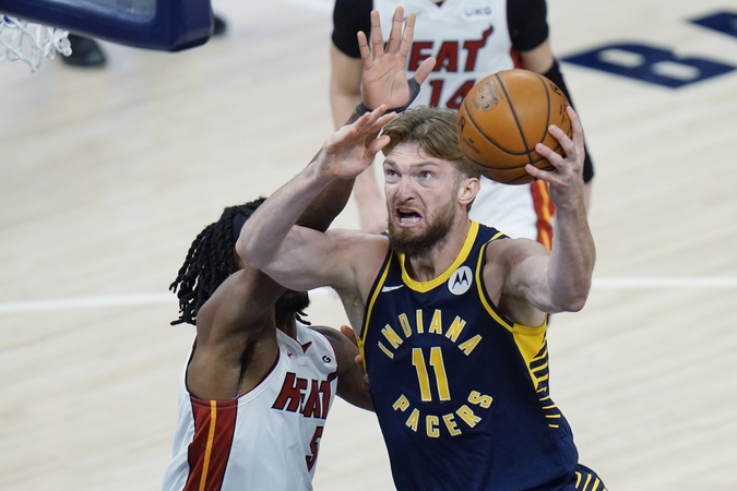 Čiurną susižeidęs D. Sabonis iškrito iš „Pacers“ rikiuotės
