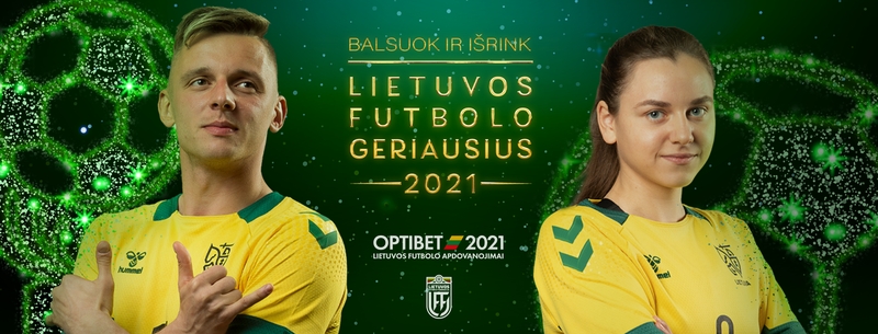 Startuoja 2021-ųjų Lietuvos futbolo geriausiųjų rinkimai