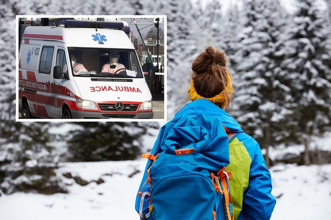 Linksmybės apkarto: Telšių rajone susižalojo ant pripučiamos padangos sniegu tempta mergina