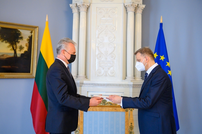 Prezidentas suteikė įgaliojimus Lietuvos ambasadoriams Jungtinėse Tautose ir prie Europos Tarybos