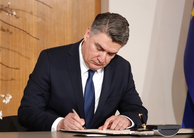 Prisaikdintas naujasis Kroatijos prezidentas pažadėjo kovą su korupcija