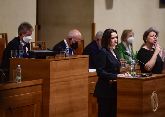 S. Cichanouskaja reikalauja tarptautinio tribunolo A. Lukašenkai teisti
