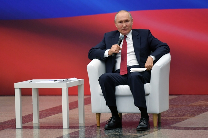 V. Putinas tikisi, kad „Vieningoji Rusija“ ir toliau dominuos Dūmoje