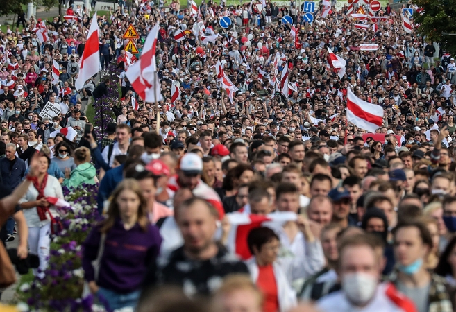 JT žmogaus teisių taryba rengia debatus dėl smurto Baltarusijoje