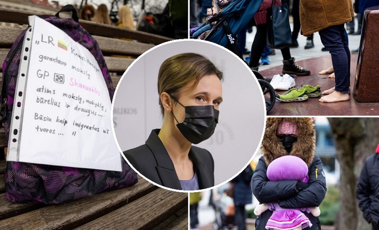 V. Čmilytė-Nielsen įvertino protestą dėl galimybių paso vaikams: tai – viena iš svarstomų priemonių