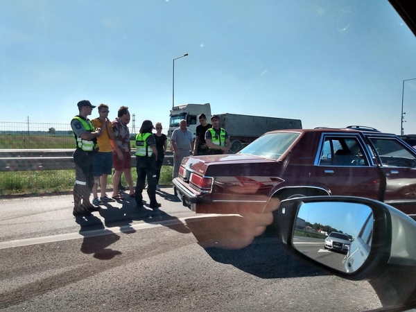 Ties Giraite – spūstys dėl keturių automobilių avarijos, prireikė medikų pagalbos