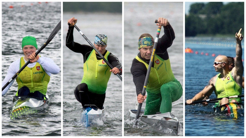 (Iš kairės) I. Navakauskas, J. Šuklinas, H. Žustautas ir A. Lankas