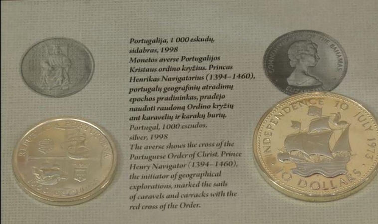 Apie laivybos istoriją pasakoja ir monetos