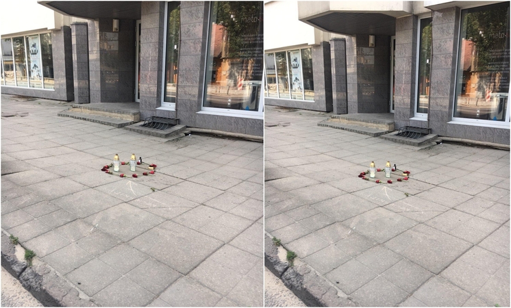 Neįprastas vaizdas prie Centro seniūnijos: velionio artimieji neleidžia nieko keisti