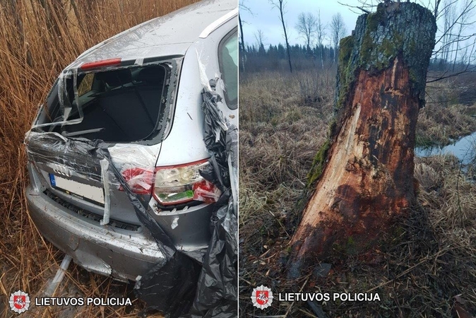 Per avariją Širvintų rajone nukentėjo penki žmonės, tarp jų – kelių metų mergaitė
