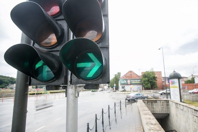 Kaunas spręs, kuriose sankryžose grąžinti žaliąsias rodykles