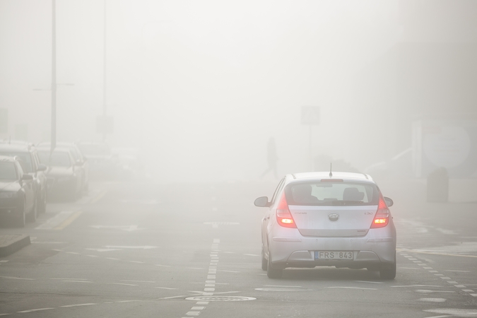 Kelininkai: Šilalės rajone eismo sąlygas sunkina rūkas