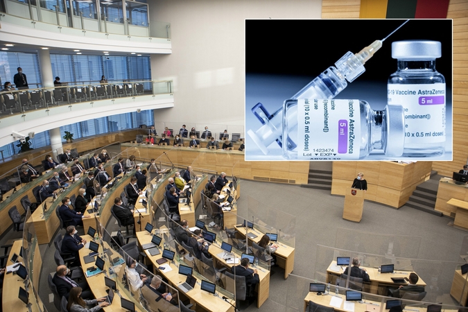 V. Čmilytė-Nielsen: tarp Seimo narių yra įvairių nuomonių dėl skiepijimosi „AstraZeneca“