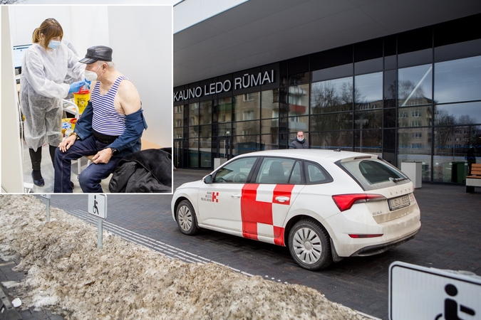 Darbą pradeda didžiausias vakcinavimo centras Lietuvoje – Kauno ledo rūmai (vaizdo įrašas)