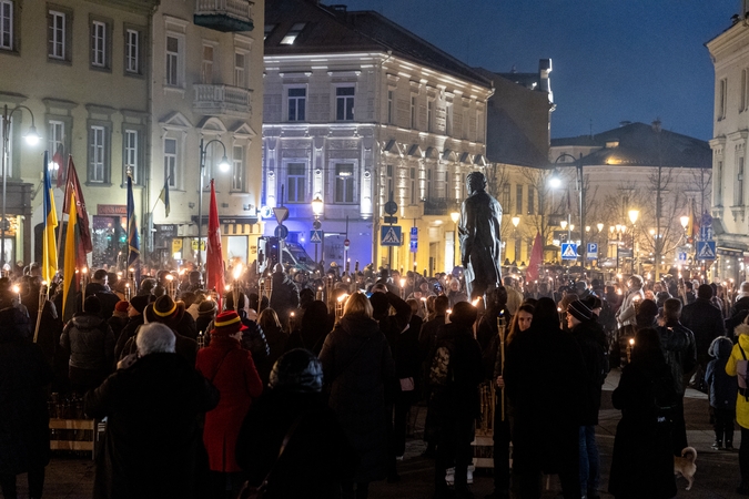 Iki tūkstančio žmonių žygiavo tautininkų eitynėse Vilniuje