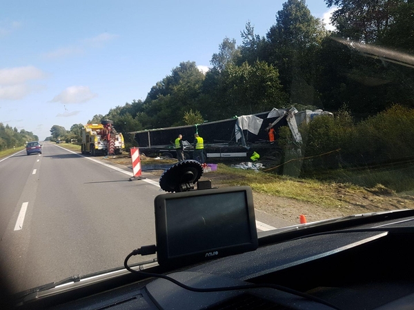 Dėl krovinio automobilio likvidavimo darbų – eismo ribojimas