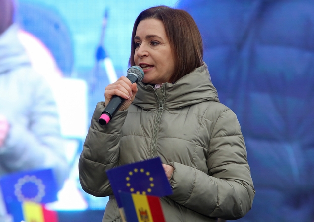 Proeuropietiška Moldovos prezidentė sieks antros kadencijos