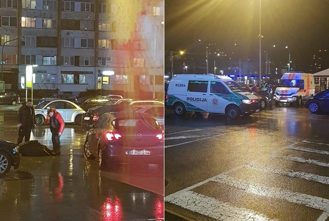 „Savo“ aikštelėje automobiliu „Opel“ partrenkta pėsčioji