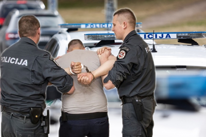 Pergudrauti policijos nepavyko: besislapstantis kaunietis ištrauktas iš spintelės