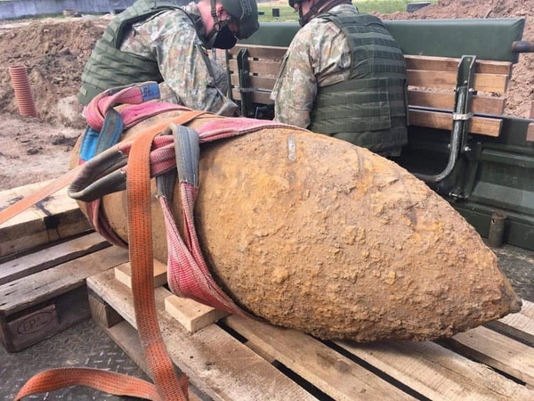 Sunaikinta Aleksote aptikta aviacinė bomba (vaizdo įrašas)