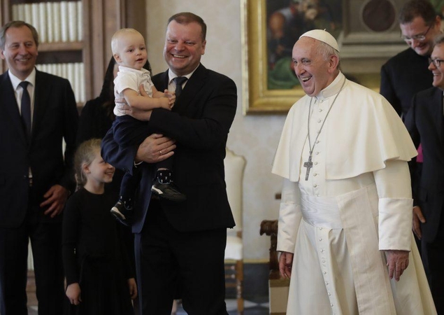 Saulius Skvernelis ir popiežius