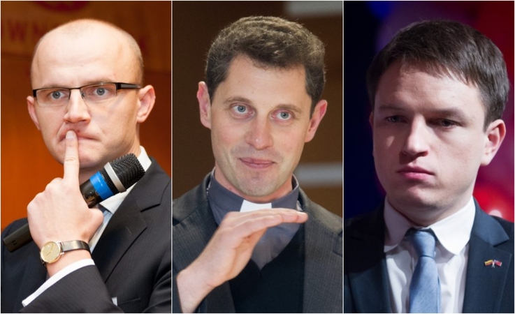 Edmundas Jakilaitis (iš kairės), Ričardas Doveika ir Linas Kojala