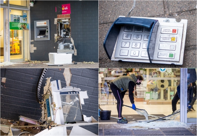 Nakties išpuolis Vaišvydavoje: sugrįžo bausmes jau atlikę bankomatų sprogdintojai?