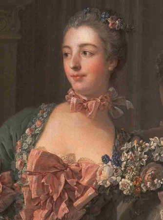 Prie PO MANĘS NORS IR TVANAS / Francois Boucher. "Markizė de Pompadur".