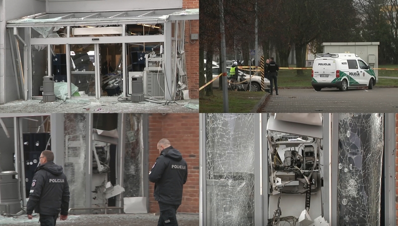 Per plėšimą sprogęs bankomatas iš lovų vertė gyventojus: galvojau, kad karas prasidėjo