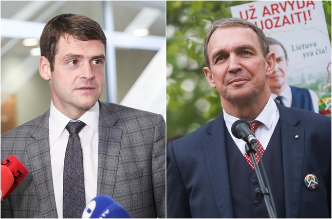 Remigijus Žemaitaitis (kairėje) ir Arvydas Juozaitis (dešinėje)