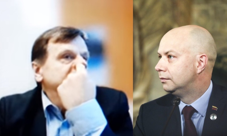 Bronius Matelis (kairėje) ir Aurelijus Veryga (dešinėje)