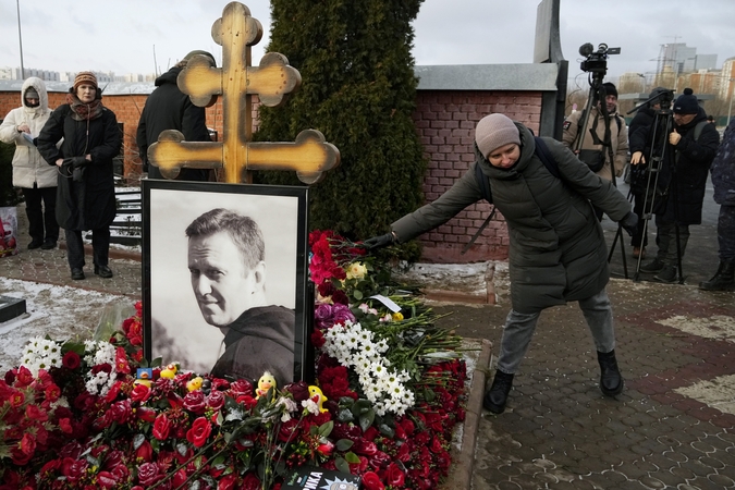 Scholzas: Navalnas mirė todėl, kad kovojo už laisvę Rusijoje